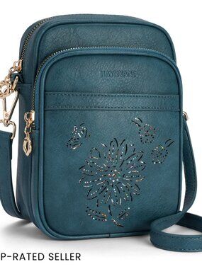 Faux Leather Crossbody Bag RFID Secure Compartments Lightweight Chic